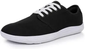 All Black Men's Flats Lightweight Wide Minimalist Barefoot Walking Shoes Comfortable Casual Shoes | Thin Bottom Zero Drop Sole | Slip Resistant and BreathableWalking Shoes