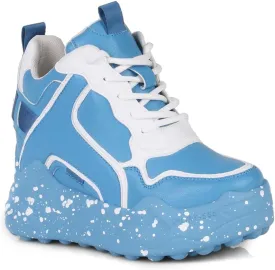 AnthonyWang Durian-01 Lace Up Hidden Wedge Women's Sneakers