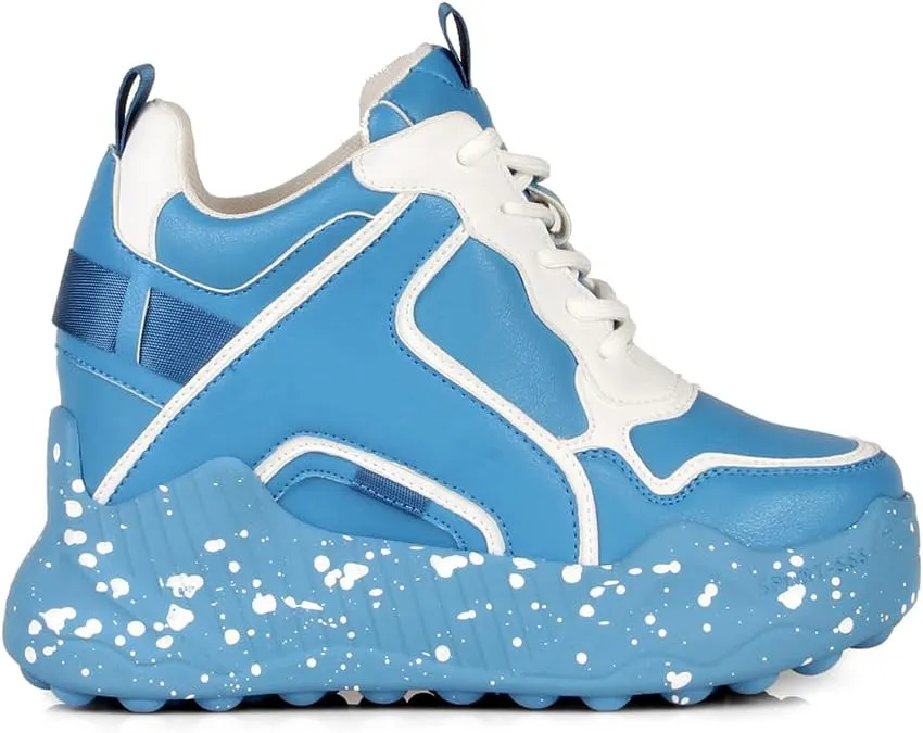 AnthonyWang Durian-01 Lace Up Hidden Wedge Women's Sneakers