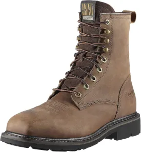 Ariat Men's Cascade 8" Wide Square Toe Steel Toe Work Boot