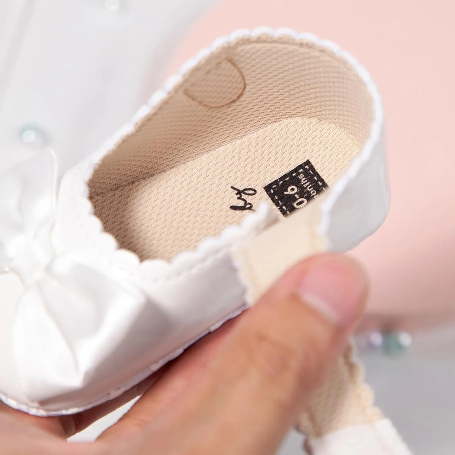 Baby Girl Mary Jane Flats Dress Shoes - Infant Newborn Shoes Anti-Slip Soft PU Leather Party School Wedding Princess Baby Girl Shoes 0-18M