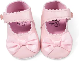 Baby Girl Mary Jane Flats Dress Shoes - Infant Newborn Shoes Anti-Slip Soft PU Leather Party School Wedding Princess Baby Girl Shoes 0-18M