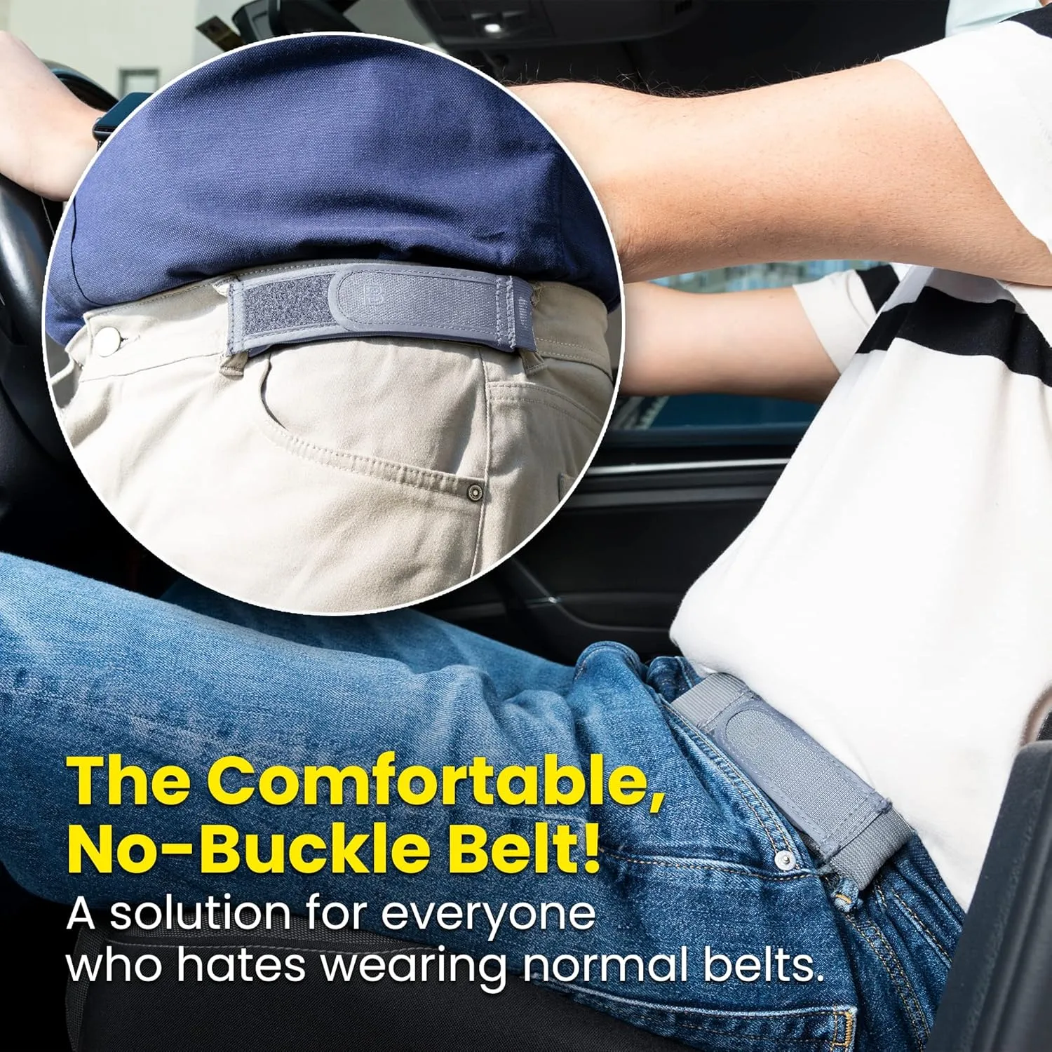 BeltBro Titan No Buckle Elastic Belt For Men ?? Fits 1.5 Inch Belt Loops, Comfortable and Easy To Use