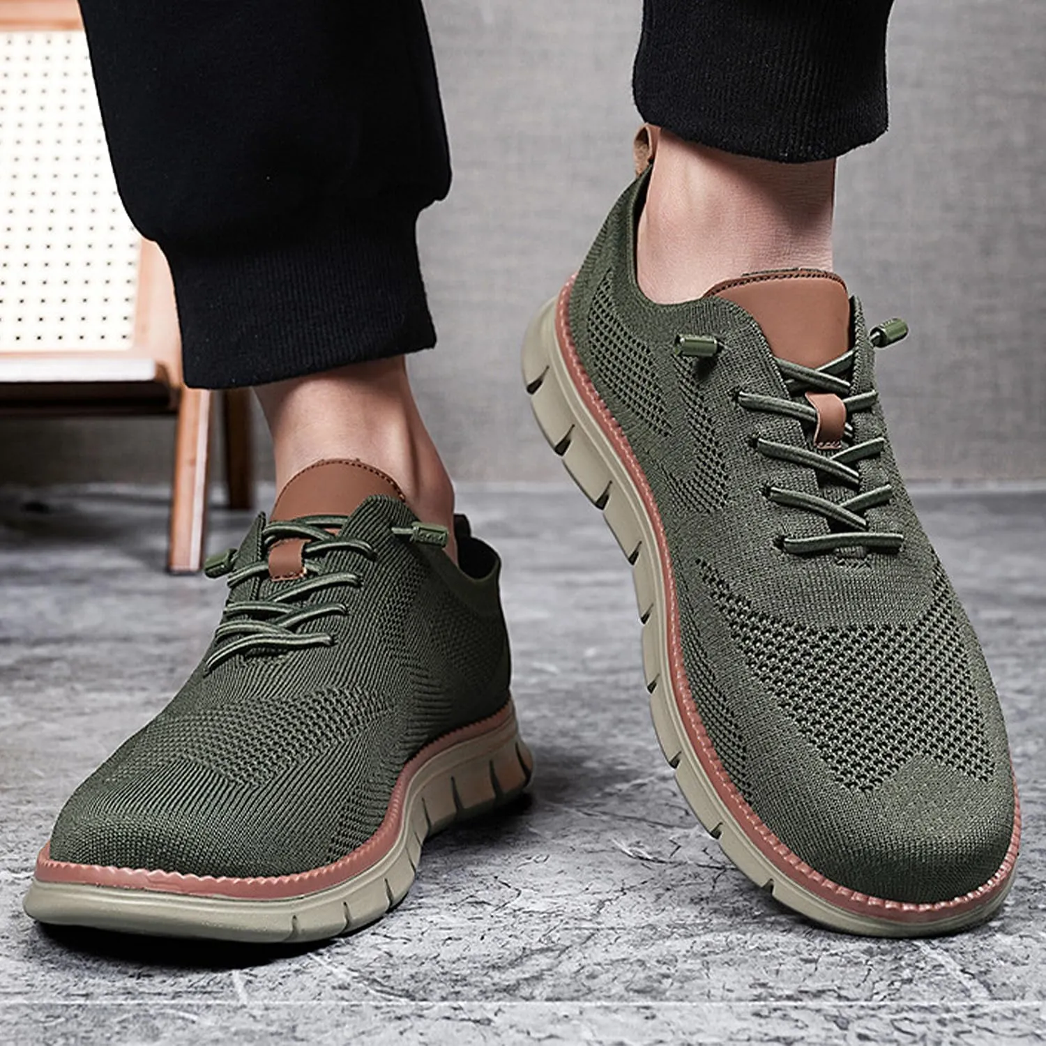 Breeze Shoes for Men Oxfords, Casual Shoes Breathable, Lightweight Walking Shoes