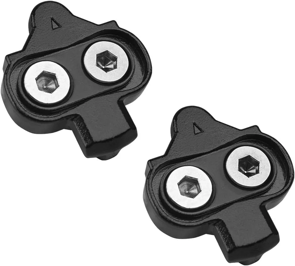 BV Bike Cleats - Compatible with Shimano SPD & Look X-Track Pedals for Spinning, Indoor Cycling, and Mountain Biking - Easy Cleat Release, Top Power Transfer, Customizable Stability