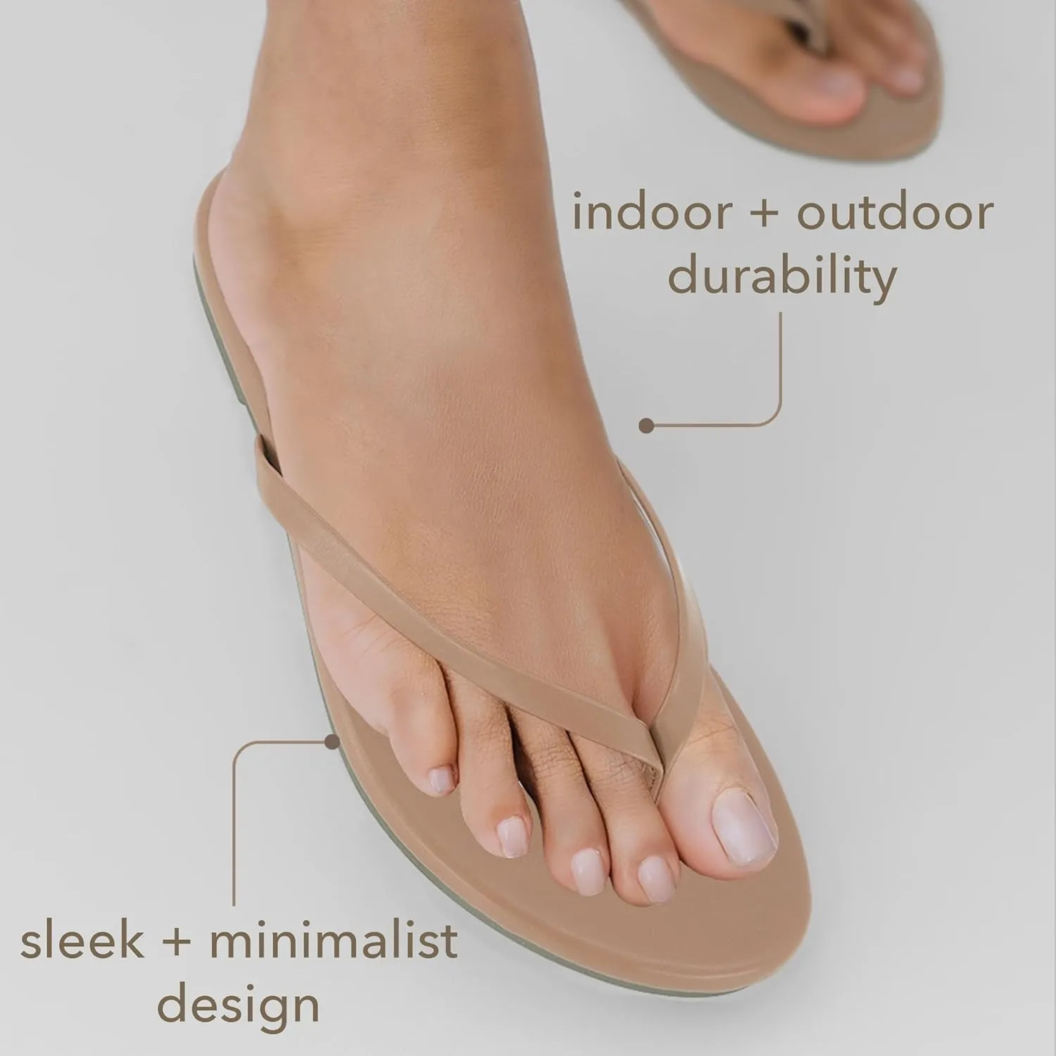 CUSHIONAIRE Cruise Womens Minimalist Flip Flops  Ultra-Lightweight Summer Sandals with Non-Slip Sole