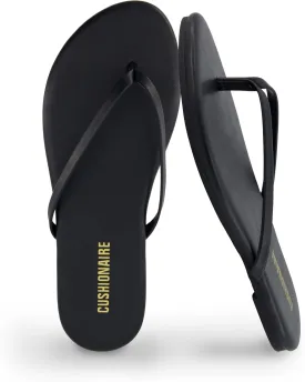 CUSHIONAIRE Cruise Womens Minimalist Flip Flops  Ultra-Lightweight Summer Sandals with Non-Slip Sole