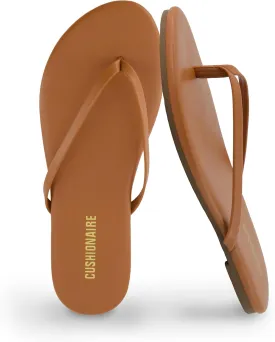 CUSHIONAIRE Cruise Womens Minimalist Flip Flops  Ultra-Lightweight Summer Sandals with Non-Slip Sole