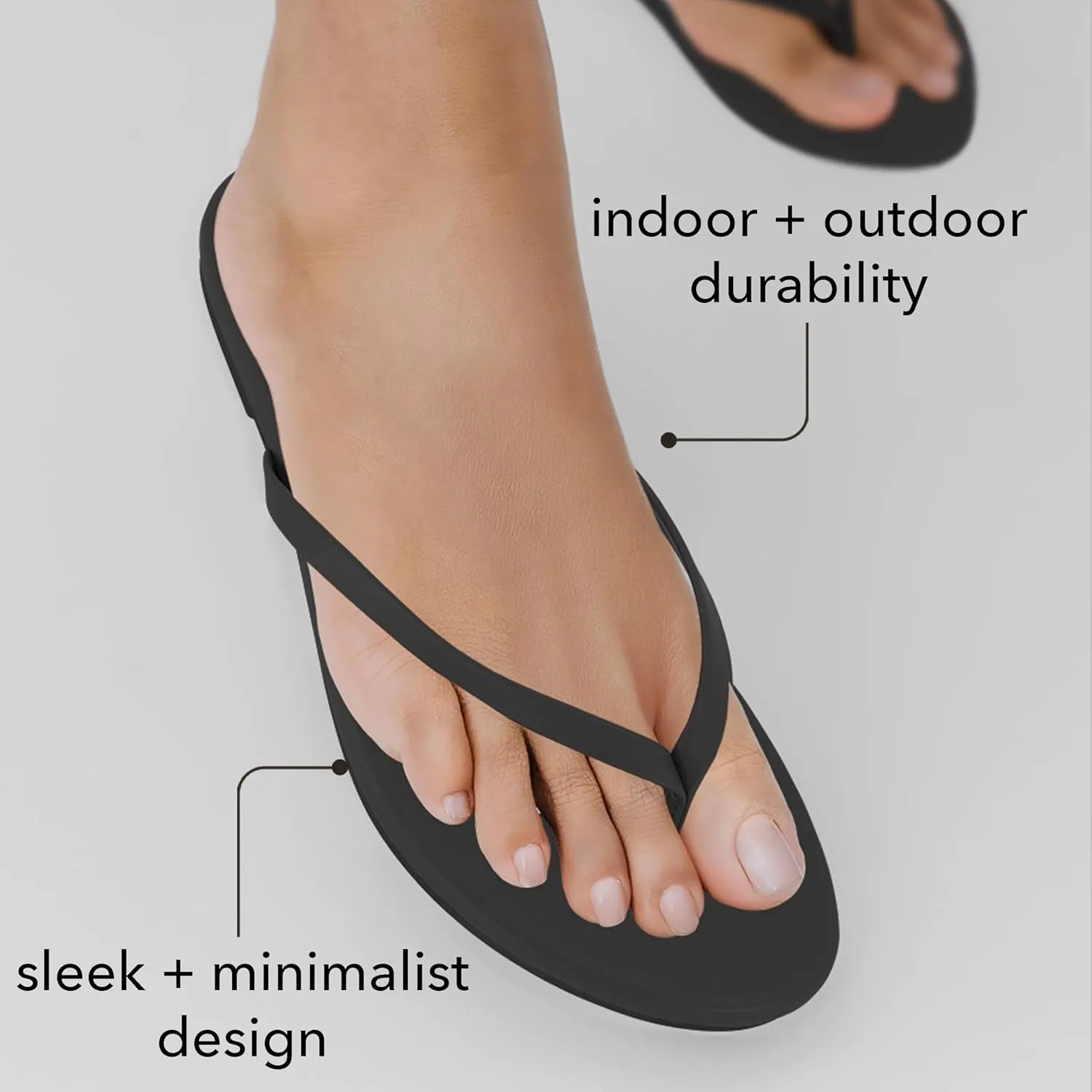 CUSHIONAIRE Cruise Womens Minimalist Flip Flops  Ultra-Lightweight Summer Sandals with Non-Slip Sole