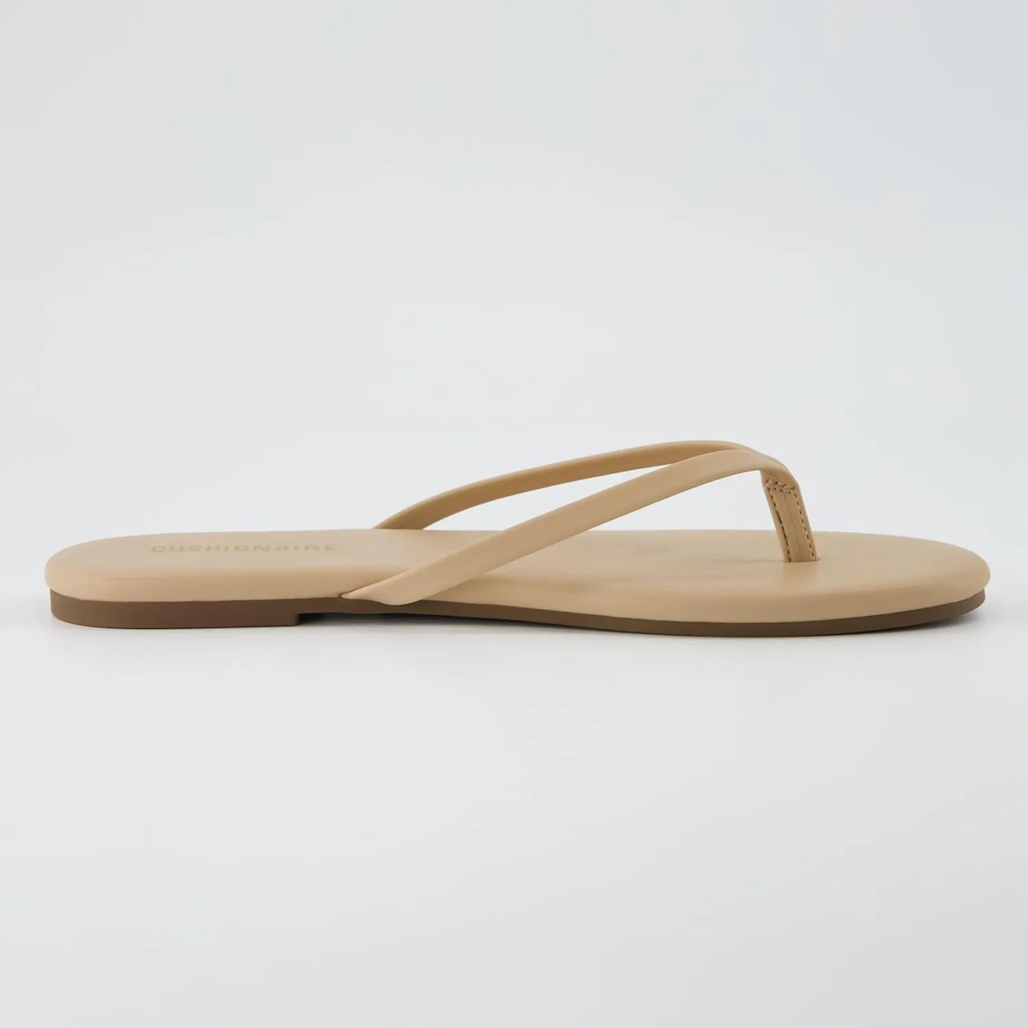 CUSHIONAIRE Cruise Womens Minimalist Flip Flops  Ultra-Lightweight Summer Sandals with Non-Slip Sole