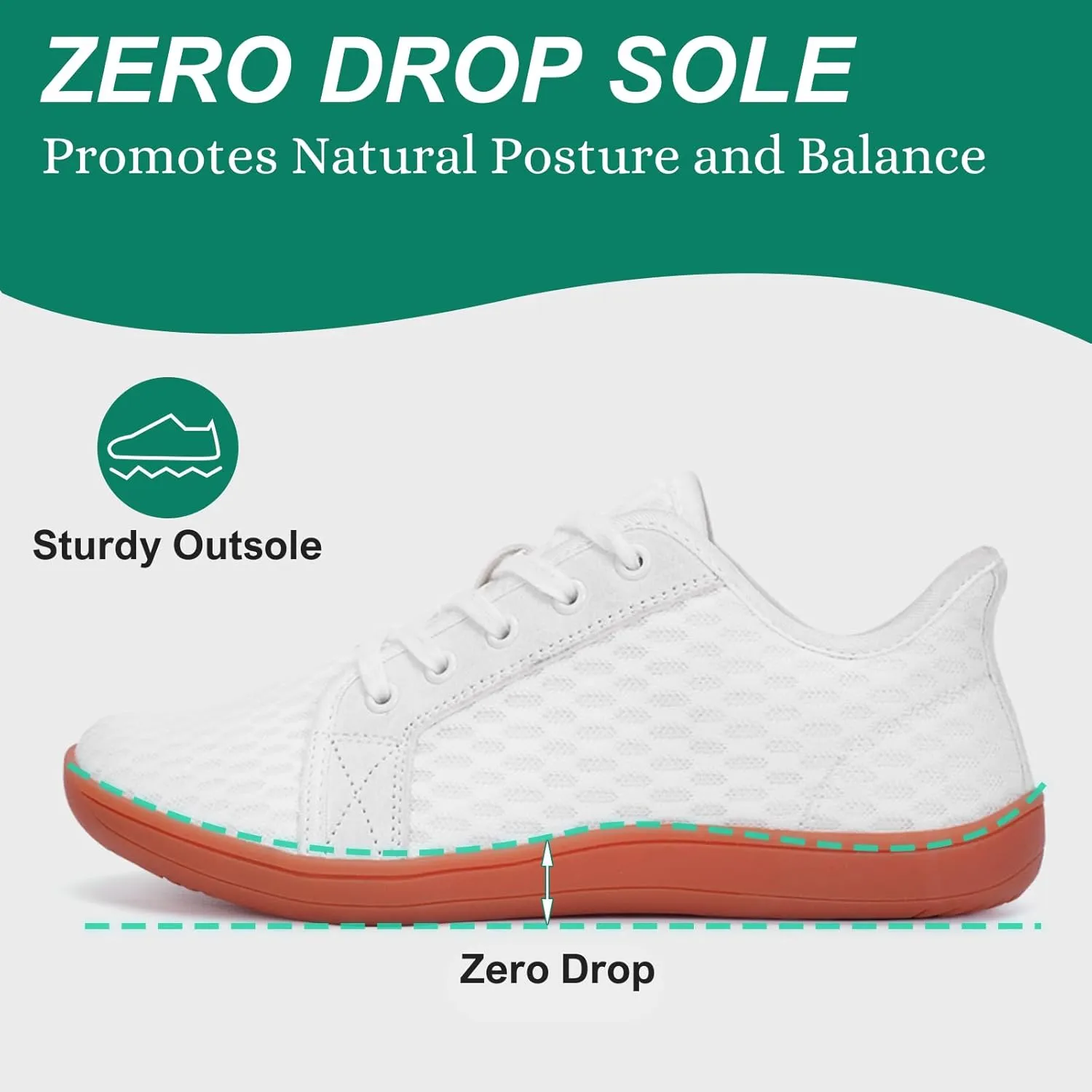 HiGropcore Barefoot Shoes for Women Men Minimalist Wide Toe Box Walking Shoes Zero Drop Arch Support Slip-On Barefoot Sneakers