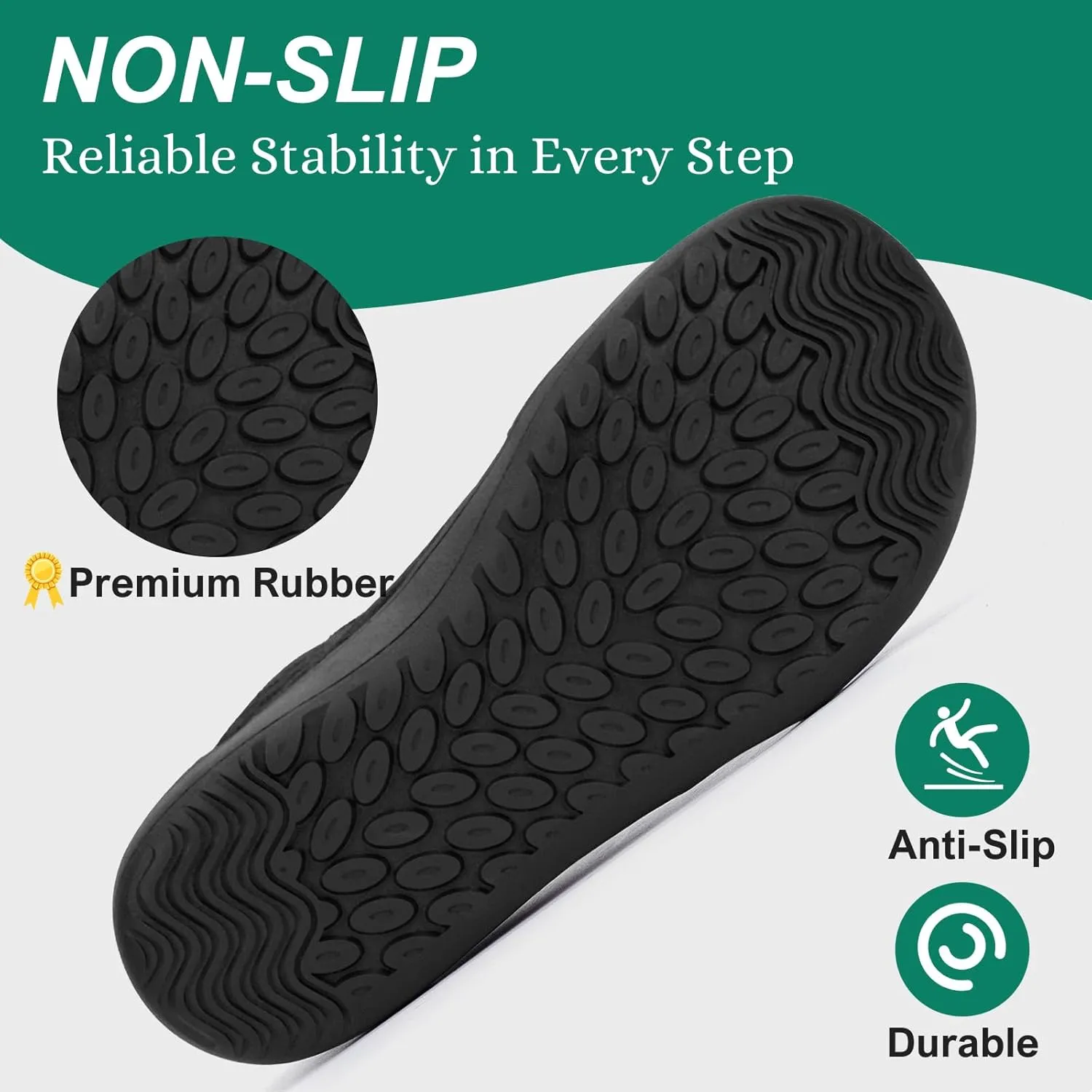 HiGropcore Barefoot Shoes for Women Men Minimalist Wide Toe Box Walking Shoes Zero Drop Arch Support Slip-On Barefoot Sneakers