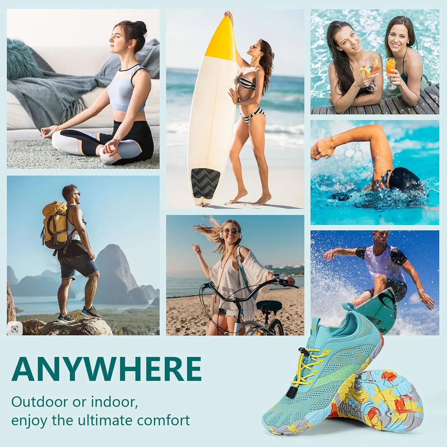 Hike Barefoot Shoes Women Men Wide Toe Box Zero Drop Footwear Lightweight Hike Shoe Non-Slip Grounded Shoes Women for Outdoor Trail Running Walking Weightlifting