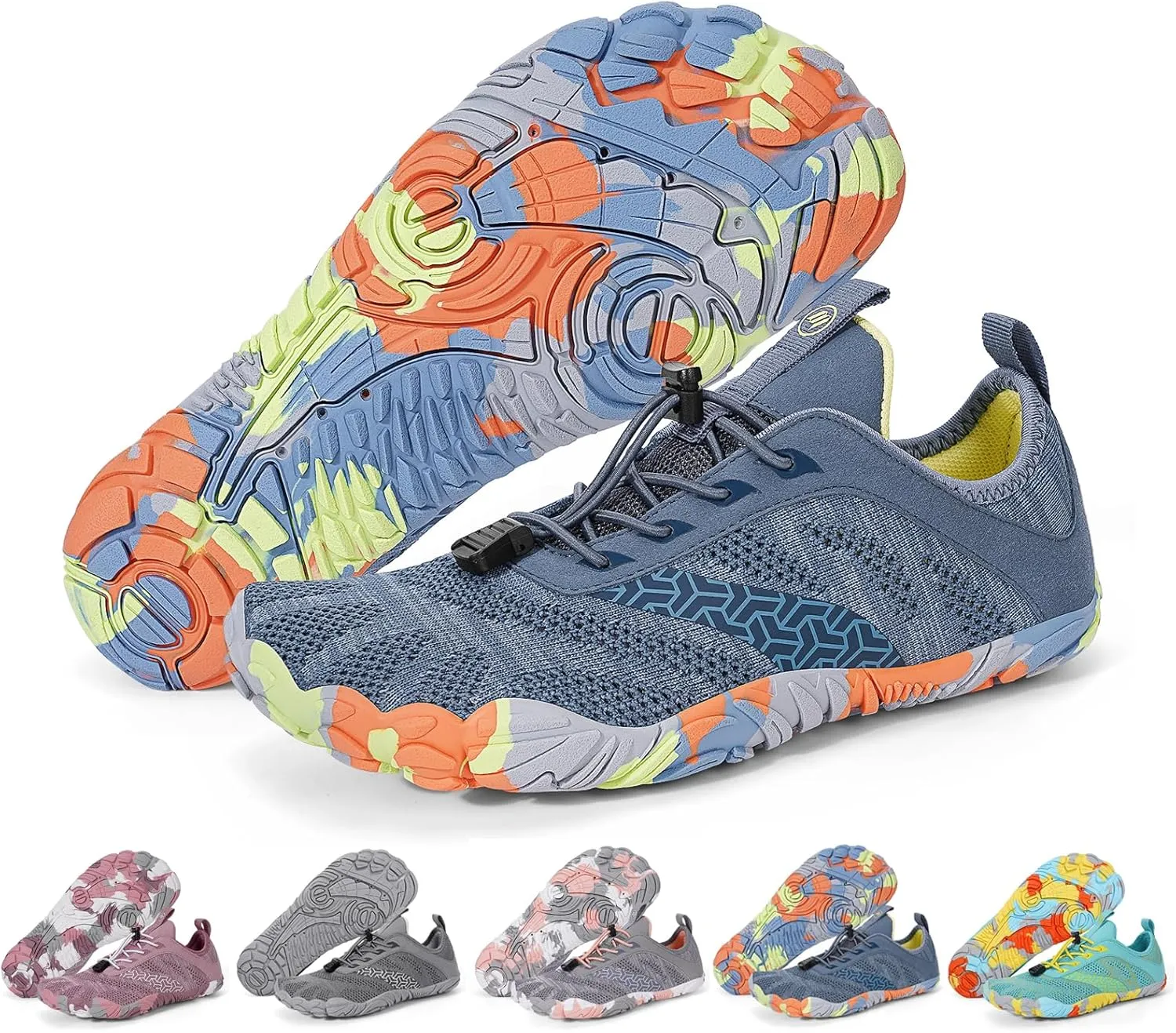 Hike Barefoot Shoes Women Men Wide Toe Box Zero Drop Footwear Lightweight Hike Shoe Non-Slip Grounded Shoes Women for Outdoor Trail Running Walking Weightlifting