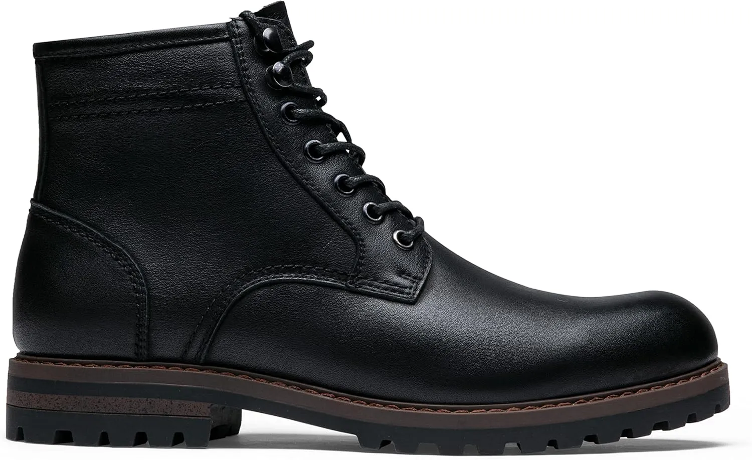Jousen Men Chukka Boots Premium Leather Black Boots