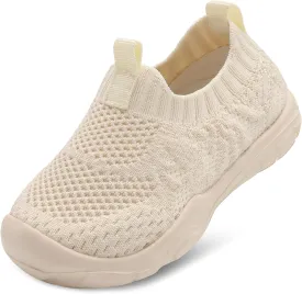 L-RUN Toddler Shoes Barefoot Kids Sneakers Wide Toe Box Boys Girls Tennis Shoes Lightweight Baby Walking Shoes Slip on Shoes