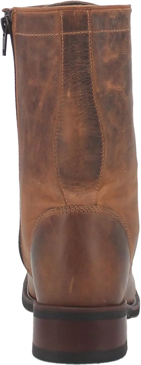Laredo Womens Spellbound Studded Tooled Inlay Embroidered Square Toe Dress Boots Mid Calf Low Heel 1-2" - Black