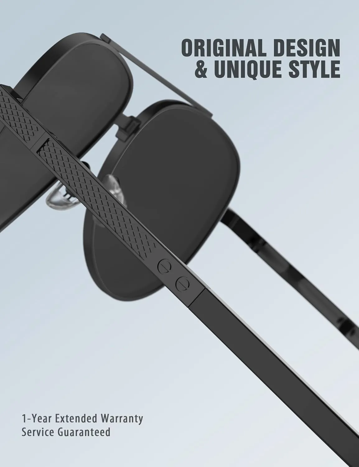 LUENX Aviator Sunglasses for Men Polarized Driving Trendy Retro Sun Glasses UV400 Protection