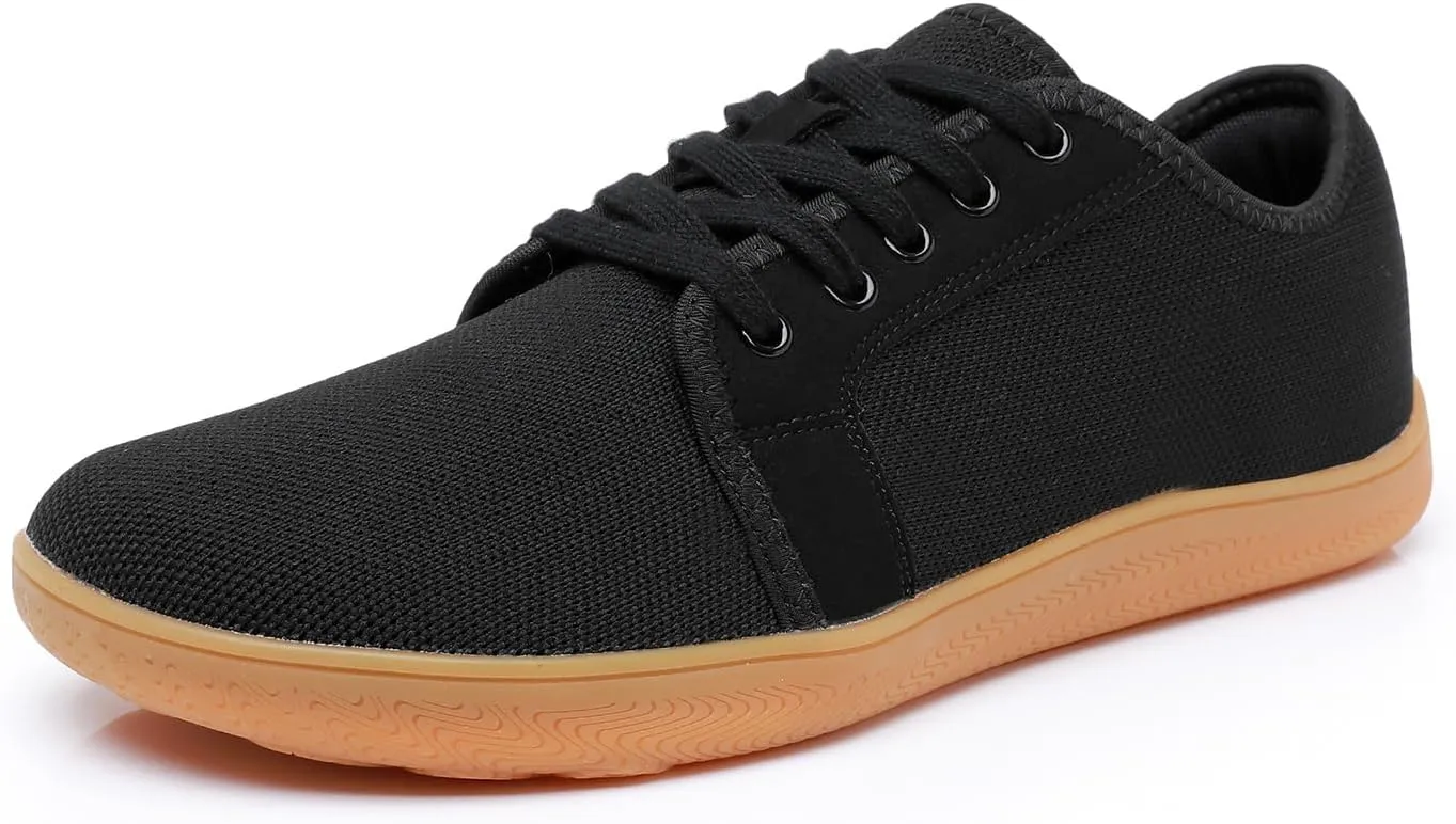 Men's Wide Toe Box Casual Shoes Barefoot Sneakers Wide Width | Zero Drop Sole | Resistant Slip and Breathable Walking Shoes for Men