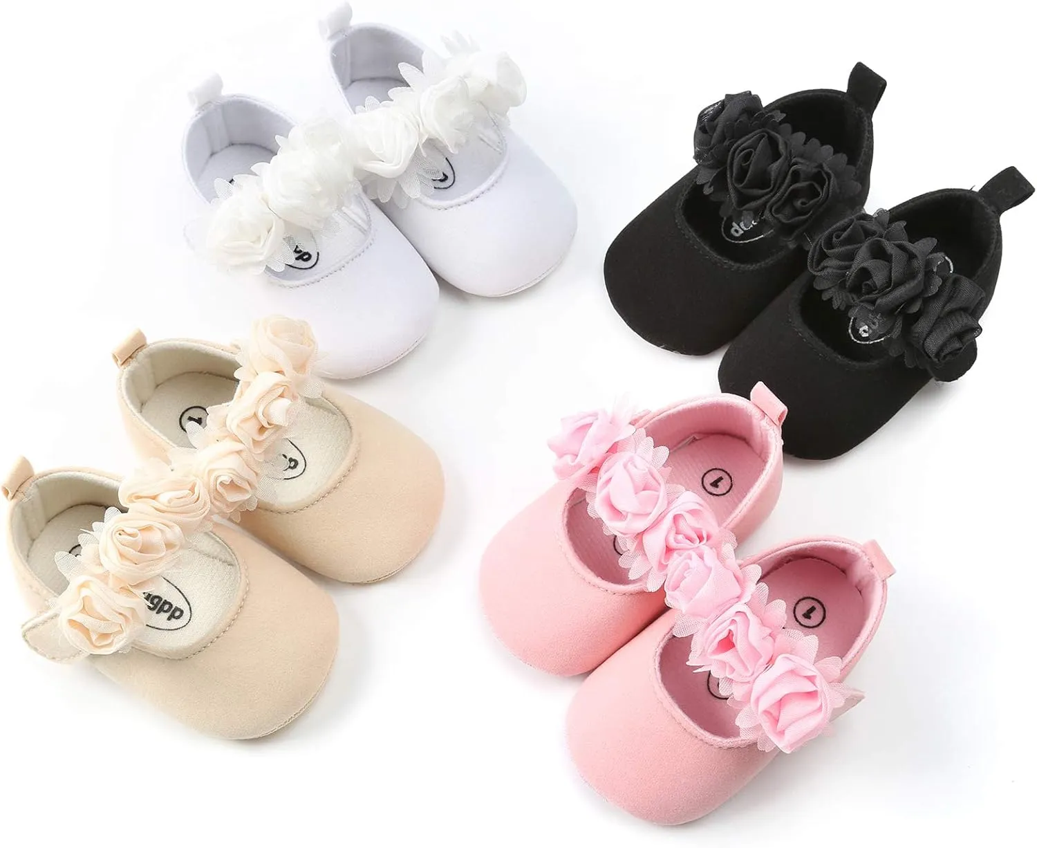 myppgg Baby Girls Mary Jane Flats Sparkly Bowknot Princess Dress Crib Shoes Non-Slip for Toddler First Walkers