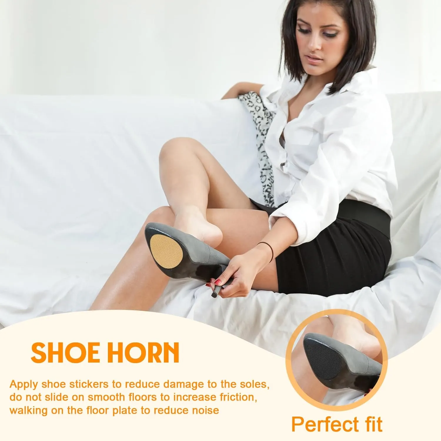 Non Slip Shoe Pads,Shoe Grips on Bottom of Shoes Silica Gel Anti Slip Shoe Grips Self Adhesive Shoe Sole Protector Shoe Stickers for Heels Shoes(Black 6pcs Beige 6pcs)