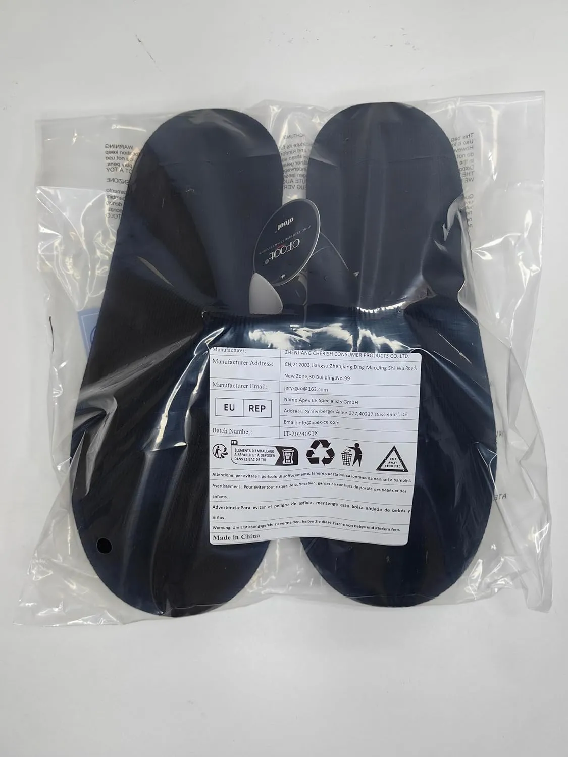 ofoot Mens Indoor Memory Foam Cotton Scuff Slippers Slip On Summer House Shoes Flats Breathable Lightweight Washable Non Skid Rubber Soles