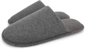 ofoot Mens Indoor Memory Foam Cotton Scuff Slippers Slip On Summer House Shoes Flats Breathable Lightweight Washable Non Skid Rubber Soles
