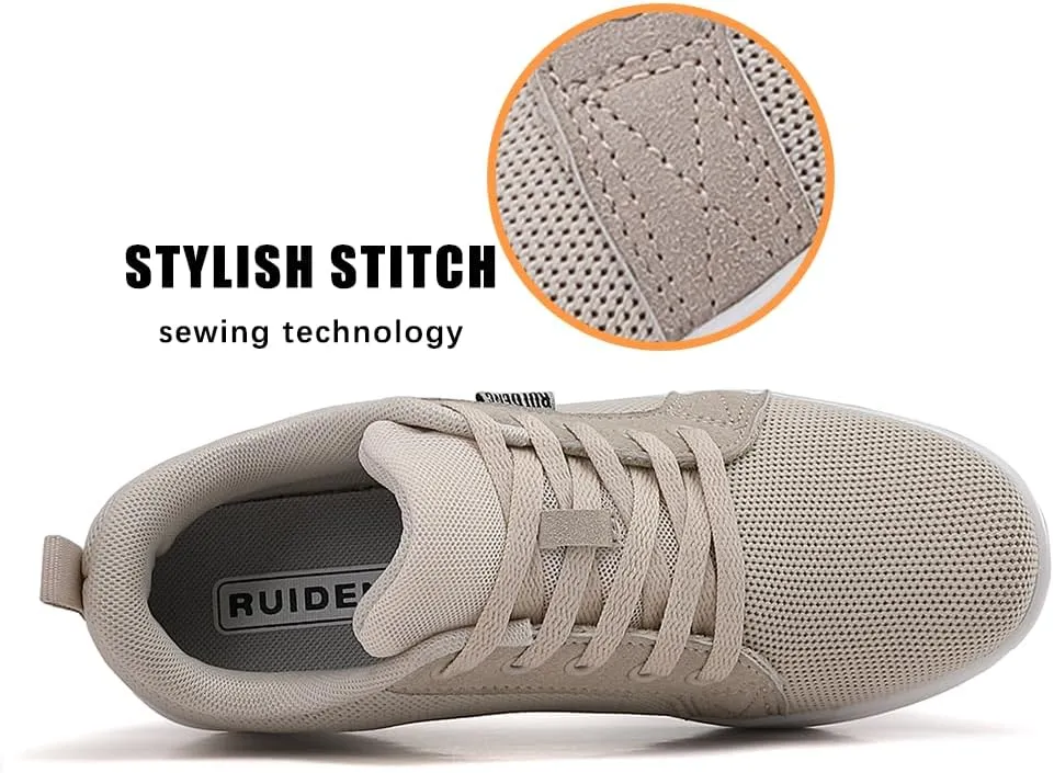 Oude Womens Walking Sneakers Comfy | Platform Shoes for Women Fashion | Stylish Standing All Day Rocker Bottom