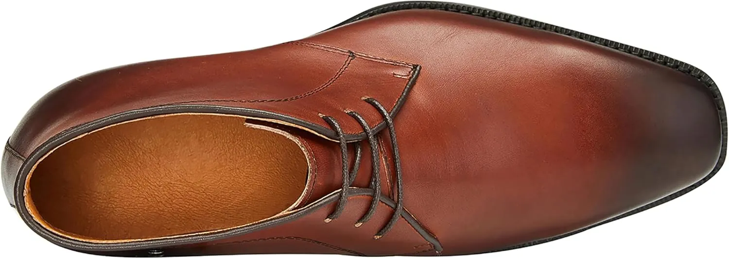 Santimon Men's Chukka Boots Leather Lace Up Classic Ankle Boots Business Casual Desert Boot