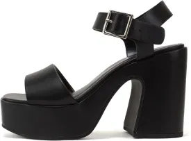 Soda Launch ~ Women Open Toe Ankle Strap Platform Chunky High Heeled Sandal