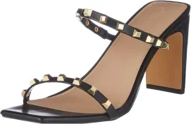 The Drop Women's Avery Square Toe Two Strap High Heeled Sandal