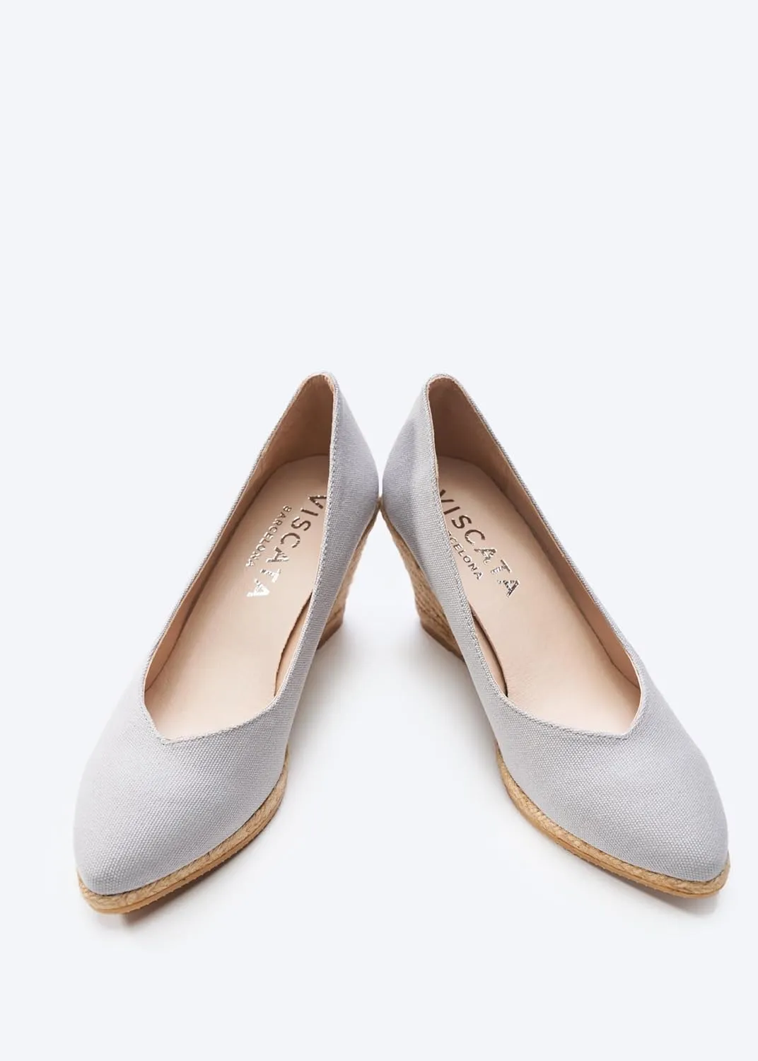 VISCATA Roses Espadrille Canvas Wedges Spain Handmade 2  Heel Woman Wedge Pumps with Organic Cotton Canvas and 100% Natural Jute Midsole for All Occasions: Casual, Work, Party