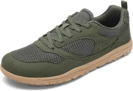 Wide Toe Box Walking Shoes for Men, Zero Drop Road Running Shoes, Lightweight, Breathable, for Tennis, Gym