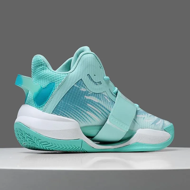 Women Men Basketball Shoes Breathable Anti Slip Wear Resistant Super Light Basketball Sneakers Outdoor Cushioning Workout Fashion Running Sneakers