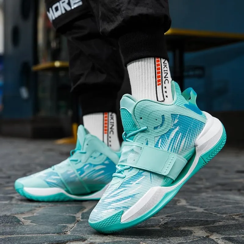 Women Men Basketball Shoes Breathable Anti Slip Wear Resistant Super Light Basketball Sneakers Outdoor Cushioning Workout Fashion Running Sneakers