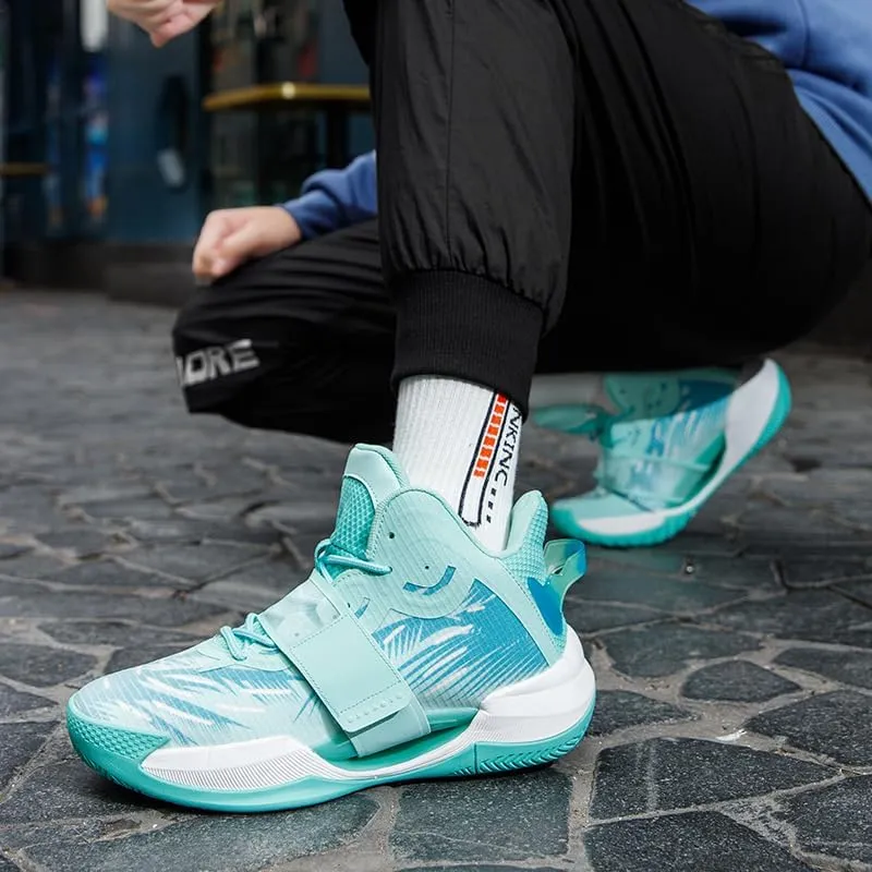 Women Men Basketball Shoes Breathable Anti Slip Wear Resistant Super Light Basketball Sneakers Outdoor Cushioning Workout Fashion Running Sneakers