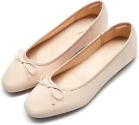 Women's Round Toe Ballet Flats Comfortable Bow Dressy Flats Shoes for Women