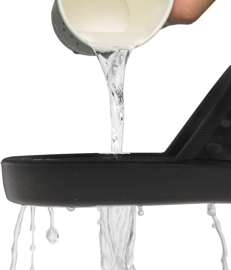 WOTTE Shower Sandals Women Quick Drying Bath Slippers Non Slip Dorm Shoes