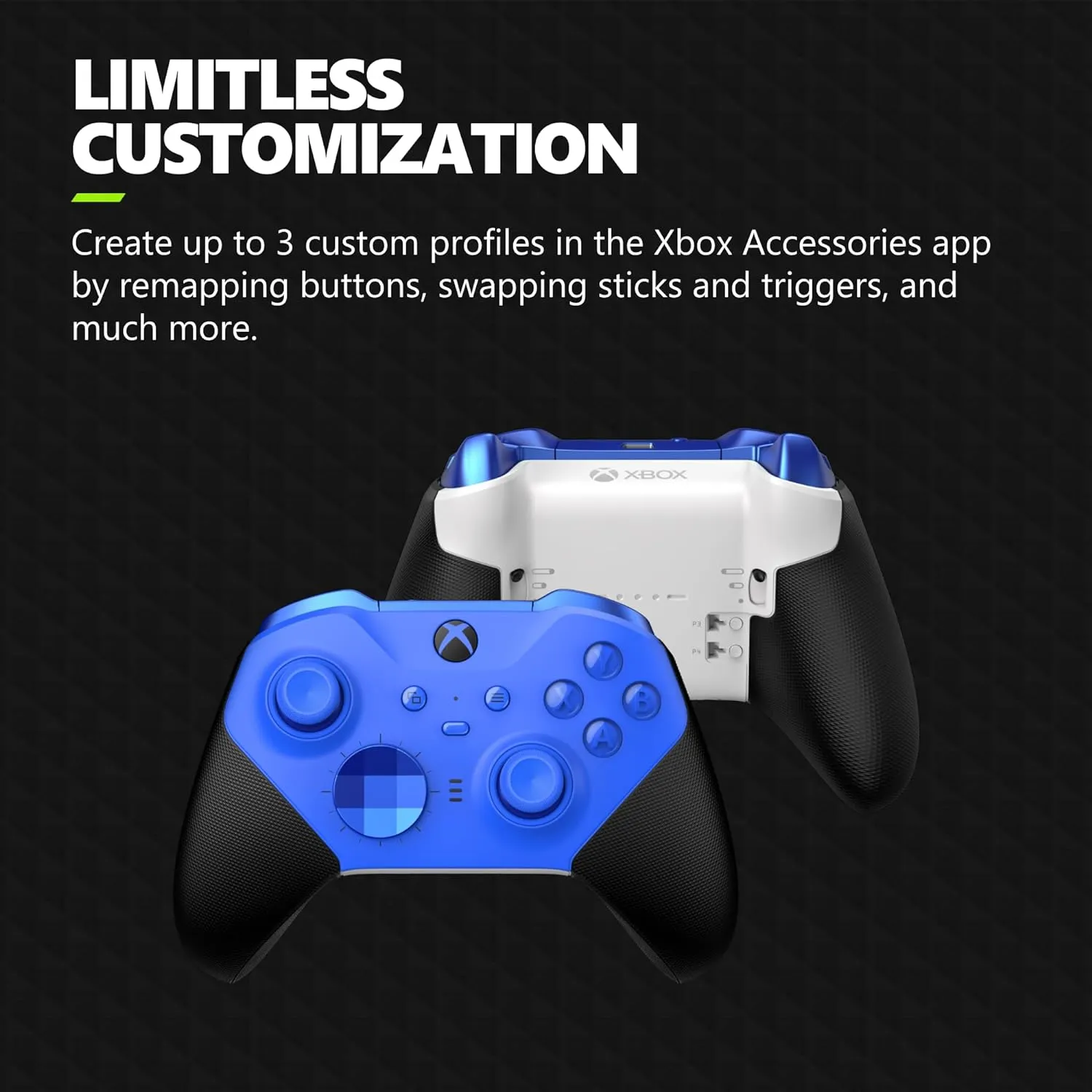 Xbox Elite Series 2 Core Wireless Gaming Controller  Blue Series X|S, One, Windows PC, Android, and iOS
